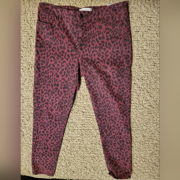 Social Standard By Sanctuary Denim - SOCIAL STANDARD BY SANCTUARY Jeans Purple Cheetah Print Size 10